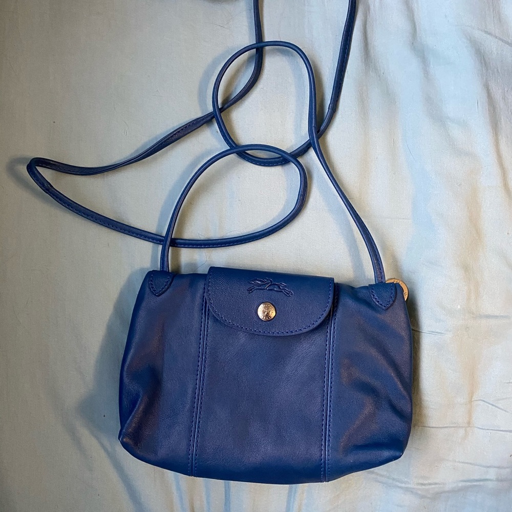 Longchamp Le Pliage Cuir Crossbody Bag